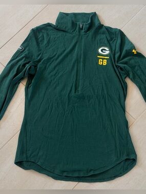 Women’s NFL Green Bay Packers Quarter-Zip Shirt - Size Small